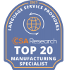 Manufacturing CSA Research badge 2021